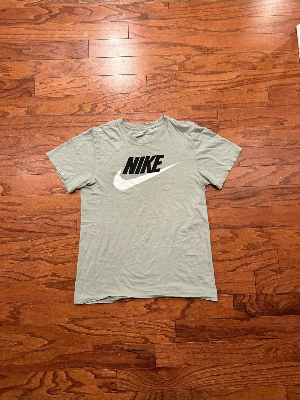 Nike Short Sleeve Tee in Light Green with Black and White Logo